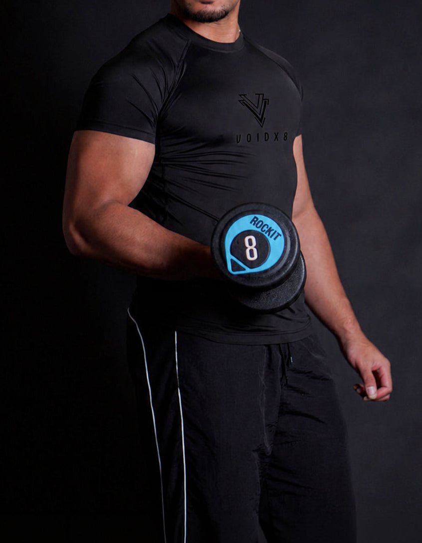 VOIDX8 Stealth Compression Tee (Full Black)