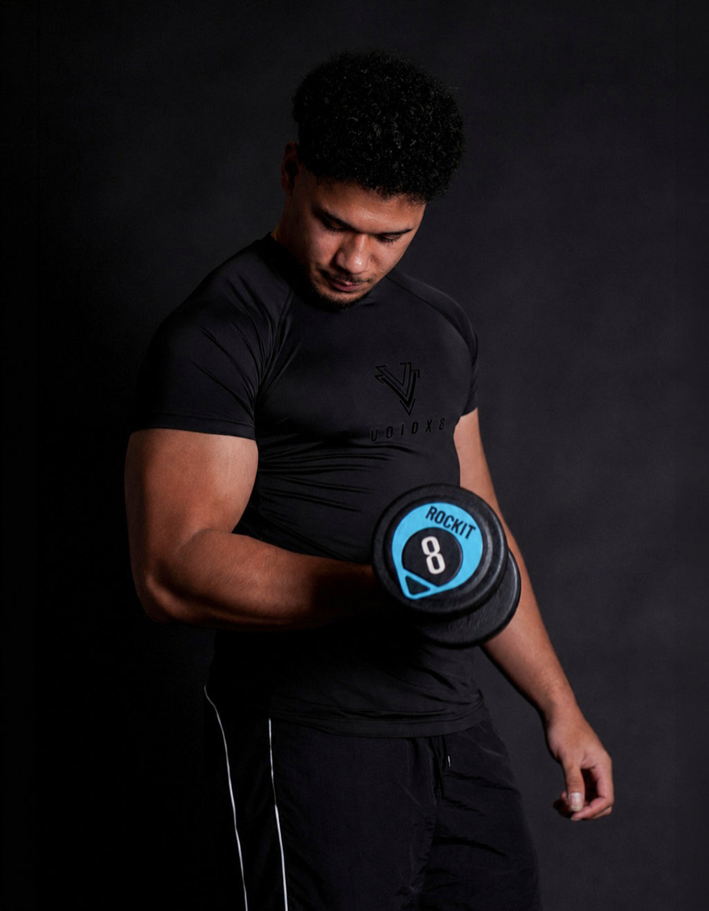 VOIDX8 Stealth Compression Tee (Full Black)