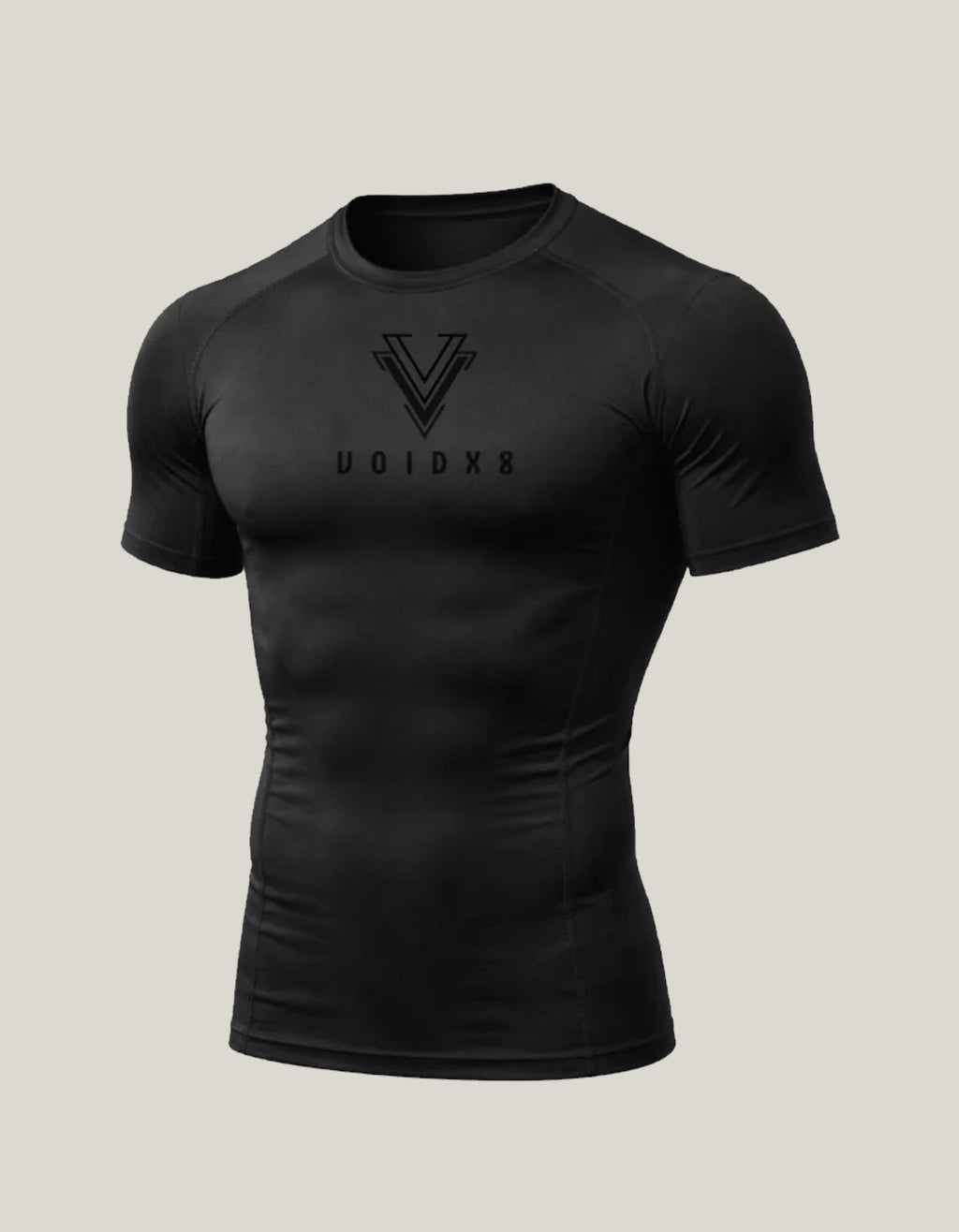 VOIDX8 Stealth Compression Tee (Full Black)