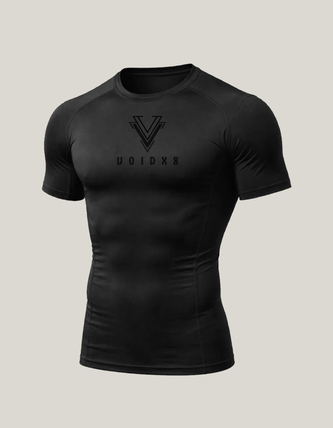VOIDX8 Stealth Compression Tee (Full Black)